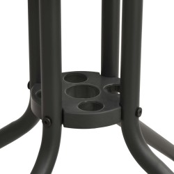Table de bistro Anthracite Ø80x71 cm Acier 