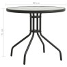 Table de bistro Anthracite Ø80x71 cm Acier 