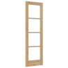porte intérieure avec verre 'ORKDAL'61x198,5x4 cm en bois massif de pin 