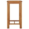 Table de bar de jardin 60x60x105 cm Bois d'acacia solide  