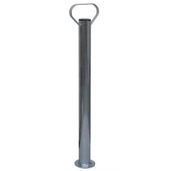 Roue cric de remorque 60 mm 2 tubes de support 2 pinces fendues 