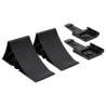 Roue cric de remorque 60 mm 2 tubes de support 2 pinces fendues 