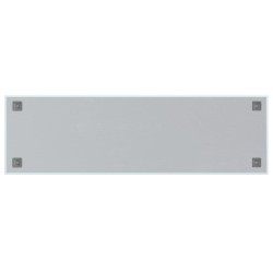Tableau noir magnétique mural Blanc 100x30 cm Verre trempé 