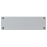 Tableau noir magnétique mural Blanc 100x30 cm Verre trempé 