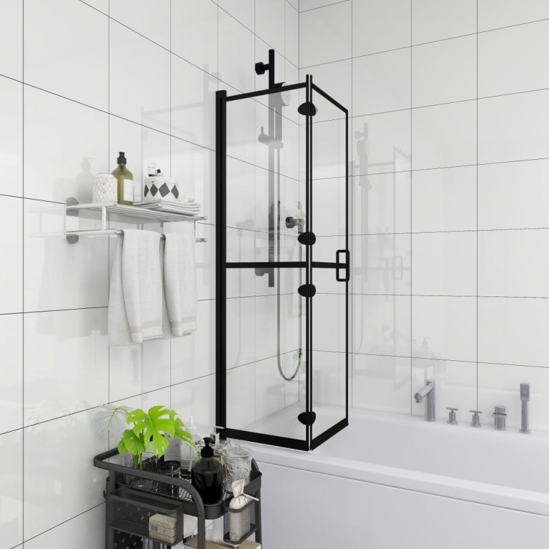 Cabine de douche pliable ESG 100x140 cm Noir 