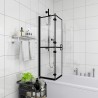 Cabine de douche pliable ESG 100x140 cm Noir 
