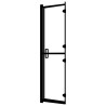 Cabine de douche pliable ESG 100x140 cm Noir 