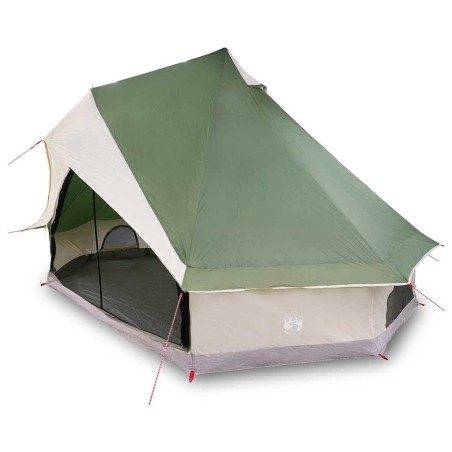 Tente familiale tipi verte pour 8 personnes, imperméable 