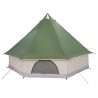 Tente familiale tipi verte pour 8 personnes, imperméable 