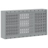 Armoire à outils murale avec panneau perforé Noir 100x20x55 cm Acier 