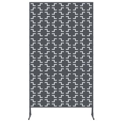 Écran de confidentialité anthracite, 100x50x180 cm, en acier 