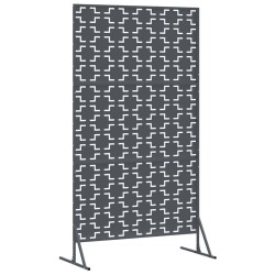 Écran de confidentialité anthracite, 100x50x180 cm, en acier 