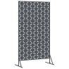 Écran de confidentialité anthracite, 100x50x180 cm, en acier 