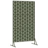 Écran de confidentialité vert olive 100x50x180 cm, en acier. 