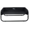 lit pour chien surélevé Noir Tissu Oxford et Acier 