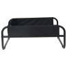 lit pour chien surélevé Noir Tissu Oxford et Acier 