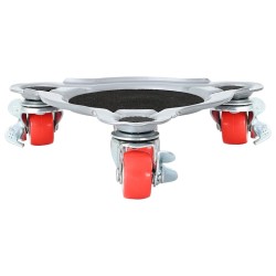 Roulettes pour meubles 4 pièces avec élévateur 14,5 x 13,5 x 4 cm Acier 400 kg 