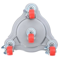 Roulettes pour meubles 4 pièces avec élévateur 14,5 x 13,5 x 4 cm Acier 400 kg 