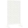 Écran de confidentialité blanc 100x50x180 cm en acier 