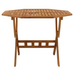 Table pliable de jardin 90x75 cm Bois d'acacia solide 