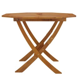 Table pliable de jardin 90x75 cm Bois d'acacia solide 