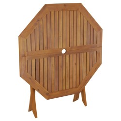 Table pliable de jardin 90x75 cm Bois d'acacia solide 