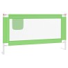 Barrière de sécurité de lit d'enfant Vert 150x25 cm Tissu 