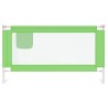Barrière de sécurité de lit d'enfant Vert 150x25 cm Tissu 