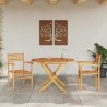 Chaises empilables de jardin 2 pcs Marron 55,5 x 55,5 x 90 cm 