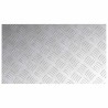 Plaques en Aluminium à Motif de Damier 4 pcs Antidérapantes 70x40 cm 