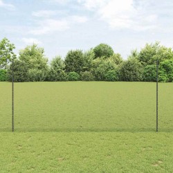 Ensemble de clôture de jardin Ensemble de 2 Gris Acier 