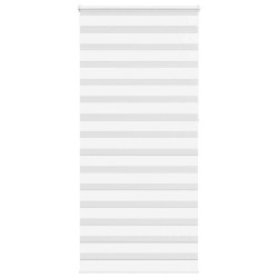 Store zèbre blanc 100x230 cm largeur du tissu 95,9cm polyester 