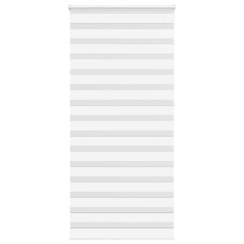 Store zèbre blanc 100x230 cm largeur du tissu 95,9cm polyester 