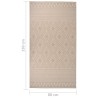 Tapis à tissage plat d'extérieur 80x150 cm Rayures brunes 