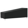 Housse de chaise longue noir 210x80x45/75 cm oxford 420D 