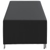 Housse de chaise longue noir 210x80x45/75 cm oxford 420D 