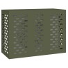 Housse de Climatiseur Olive Verte 110x50x80 cm Acier 