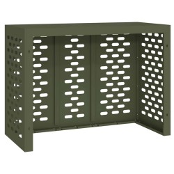 Housse de Climatiseur Olive Verte 110x50x80 cm Acier 