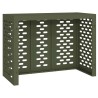 Housse de Climatiseur Olive Verte 110x50x80 cm Acier 