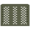 Housse de Climatiseur Olive Verte 110x50x80 cm Acier 