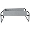 Lit surélevé pour chien Gris clair Tissu Oxford ML et Acier 
