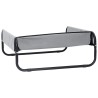 Lit surélevé pour chien Gris clair Tissu Oxford ML et Acier 
