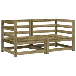 Canapés d'angle de jardin 2 pcs 70x70x67cm bois de pin imprégné 