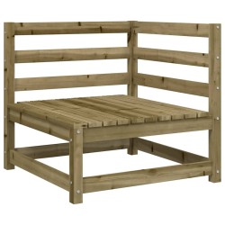 Canapés d'angle de jardin 2 pcs 70x70x67cm bois de pin imprégné 