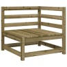Canapés d'angle de jardin 2 pcs 70x70x67cm bois de pin imprégné 