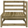 Canapés d'angle de jardin 2 pcs 70x70x67cm bois de pin imprégné 