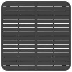Table de jardin anthracite 100x100x71 cm acier 