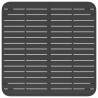 Table de jardin anthracite 100x100x71 cm acier 