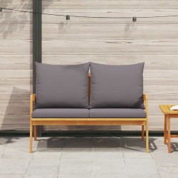 Banc de jardin avec coussins 115x65x71 cm Bois d'acacia massif 