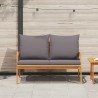 Banc de jardin avec coussins 115x65x71 cm Bois d'acacia massif 